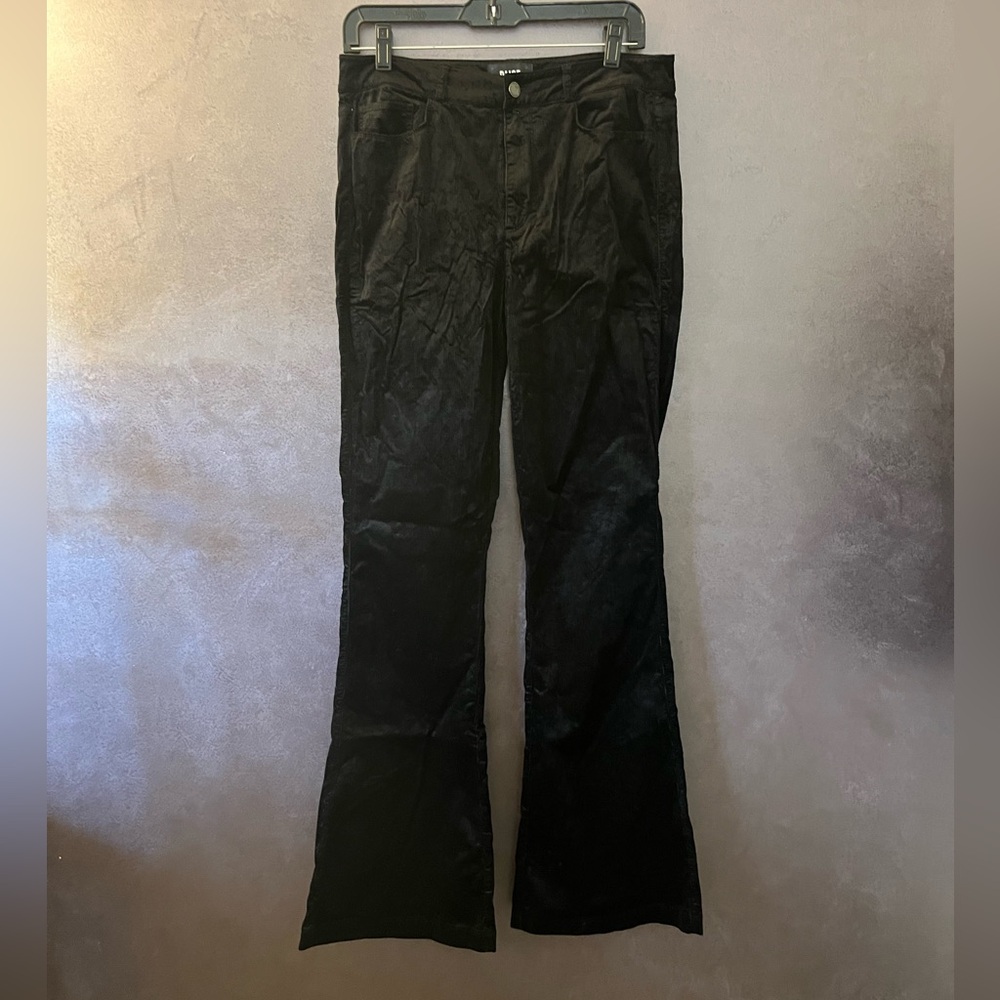 PAIGE Midnight Black Wide Leg Jeans